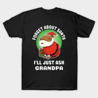 Forget about Santa I'll just ask Grandpa Capybara Christmas T-Shirt